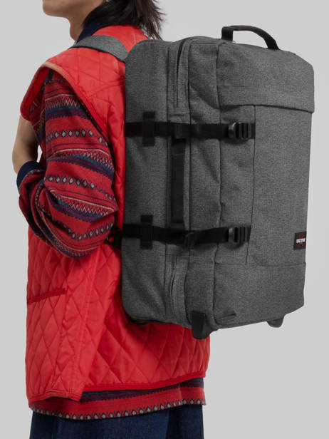 Handbagage Rugzak Eastpak Grijs authentic luggage K96L ander zicht 1